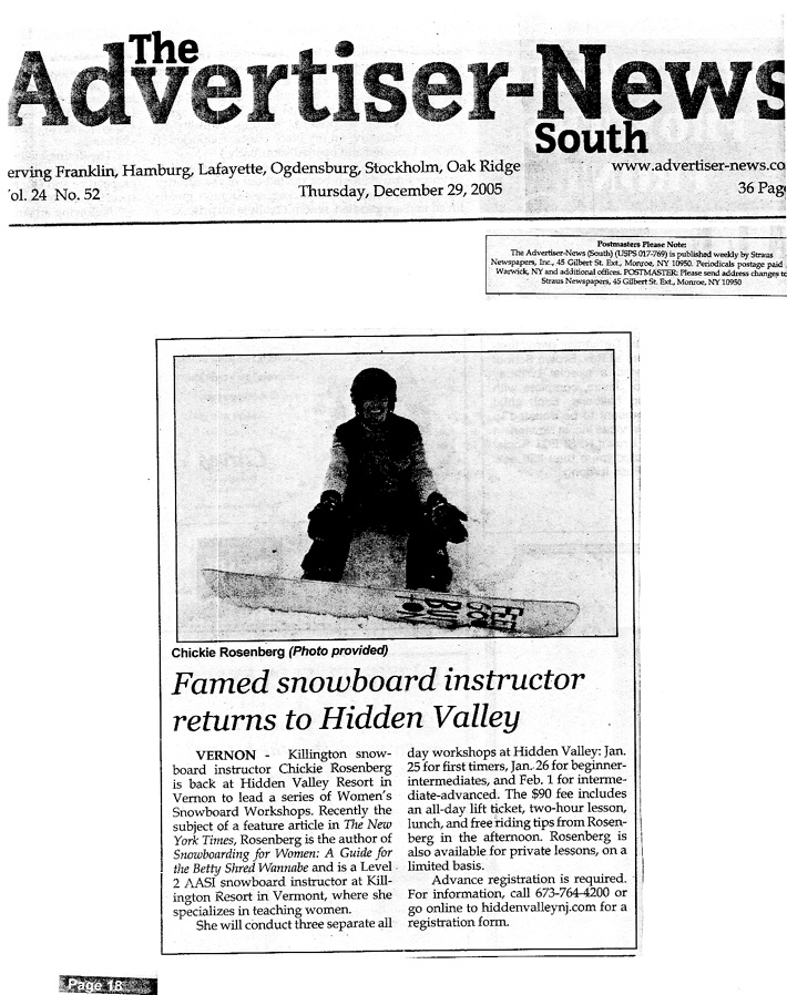 Chickie in The Advertiser News