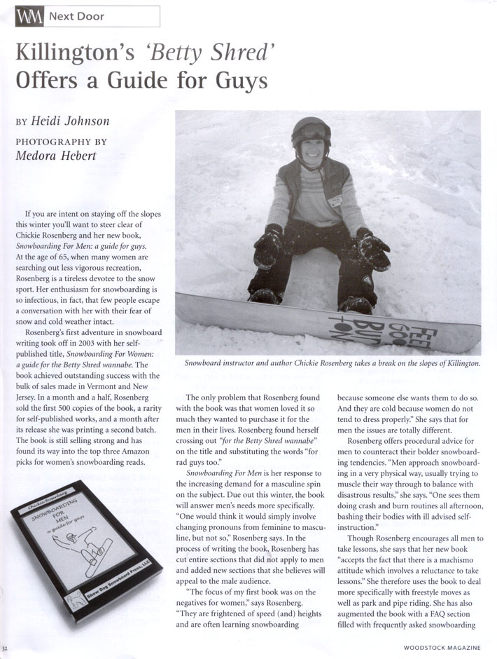 Chickie in Woodstock Magazine
